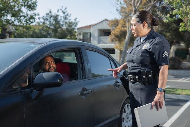 police officer checkpoint