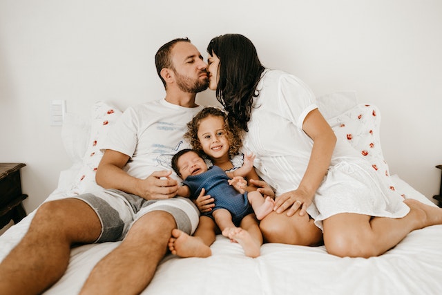 family with two children