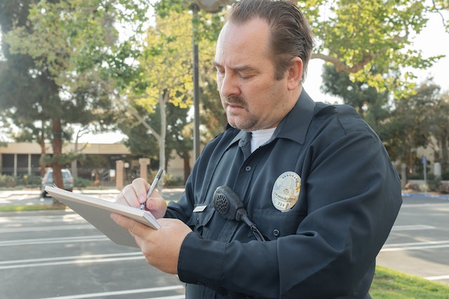 police writing notes