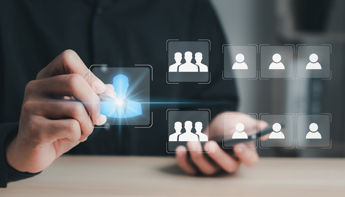 business process and workflow automation with flowchart. organization chart with hierarchy structure of teams and employees in company. business and technology concept